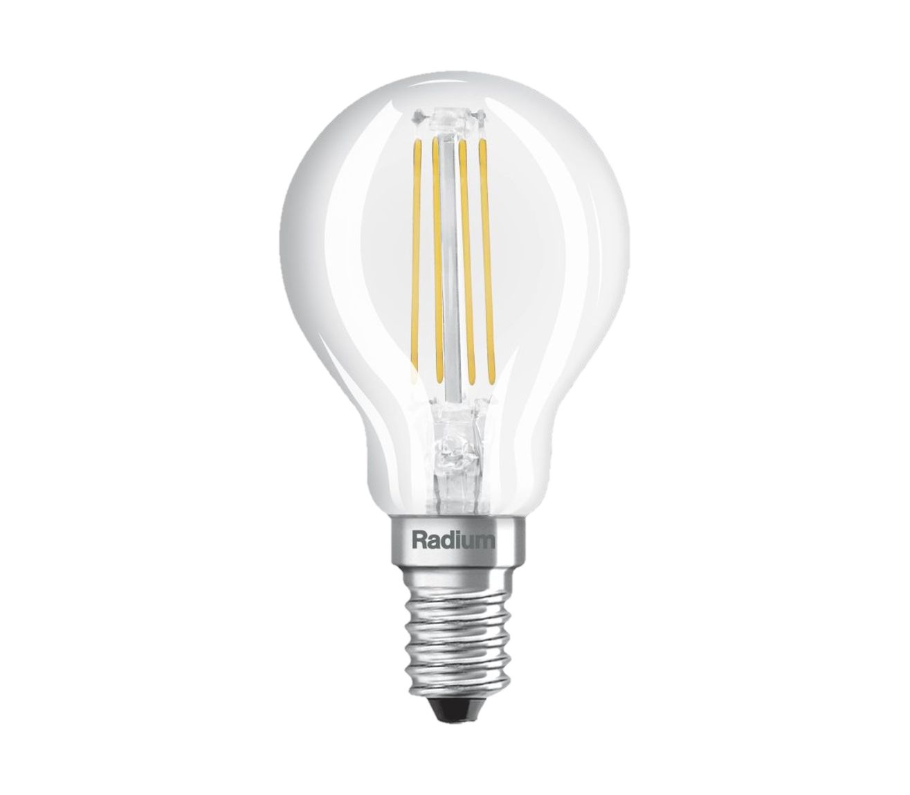 RL-D40 Tropfenlampe 4W 827 C/klar E14 FIL-470lm 2700K nicht dimmbar Ø=45mm L=77mm E-Produktbild